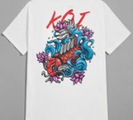 Guys Letter Fish Graphic Tee
