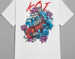 Guys Letter Fish Graphic Tee