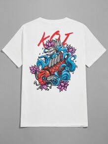 Guys Letter Fish Graphic Tee