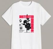 Guys Letter Floral Graphic Tee