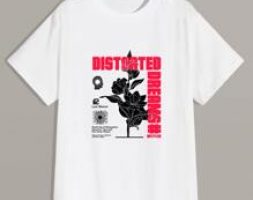 Guys Letter Floral Graphic Tee