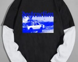 Guys Letter Graphic 2 In 1 Tee