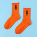 Guys Letter Graphic Crew Socks