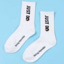 Guys Letter Graphic Crew Socks