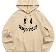 Guys Letter Graphic Drawstring Hoodie