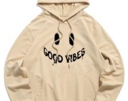Guys Letter Graphic Drawstring Hoodie