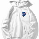 Guys Letter Graphic Drawstring Hoodie