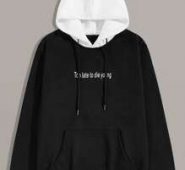 Guys Letter Graphic Drawstring Hoodie