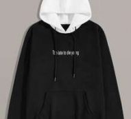 Guys Letter Graphic Drawstring Hoodie