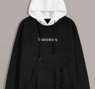 Guys Letter Graphic Drawstring Hoodie
