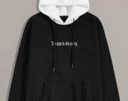 Guys Letter Graphic Drawstring Hoodie