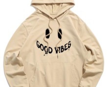 Guys Letter Graphic Drawstring Hoodie
