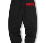 Guys Letter Graphic Drawstring Sweatpants