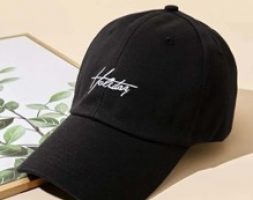 Guys Letter Graphic Embroidery Baseball Cap