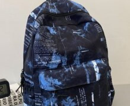 Guys Letter Graphic Functional Backpack