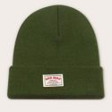 Guys Letter Graphic Label Knit Beanie