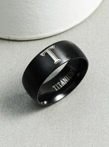 Guys Letter Graphic Ring