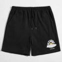 Guys Letter Graphic Shorts