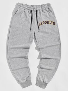 Guys Letter Graphic Sweatpants