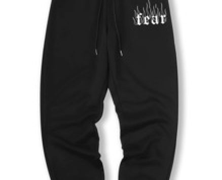 Guys Letter Graphic Sweatpants
