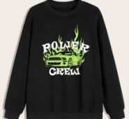 Guys Letter Graphic Sweatshirt