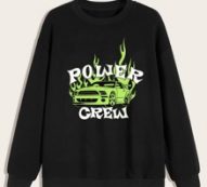 Guys Letter Graphic Sweatshirt
