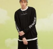 Guys Letter Graphic Sweatshirt & Shorts