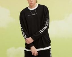 Guys Letter Graphic Sweatshirt & Shorts