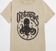 Guys Letter Octopus Graphic Tee