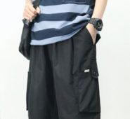 Guys Letter Patched Shorts