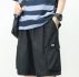 Guys Letter Patched Shorts