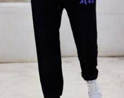 Guys Letter Print Drawstring Sweatpants