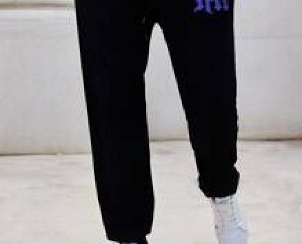 Guys Letter Print Drawstring Sweatpants