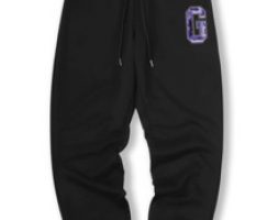 Guys Letter Print Drawstring Sweatpants