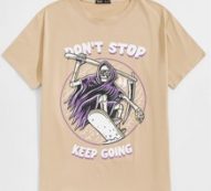 Guys Letter Skull Graphic Tee