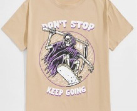 Guys Letter Skull Graphic Tee