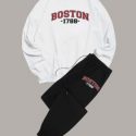 Guys Letter Sweatshirt & Drawstring Sweatpants