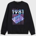 Guys Letter Tape Graphic Sweatshirt