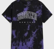 Guys Letter Tie Dye Tee