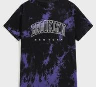 Guys Letter Tie Dye Tee