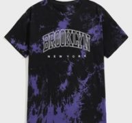 Guys Letter Tie Dye Tee