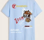 Guys Letter Tiger Graphic Tee