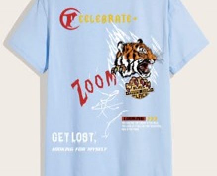 Guys Letter Tiger Graphic Tee