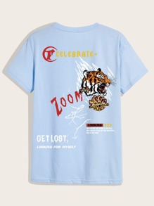 Guys Letter Tiger Graphic Tee