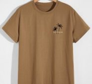 Guys Letter Tropical Graphic Tee