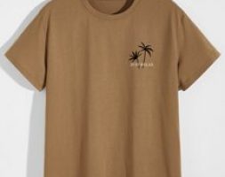 Guys Letter Tropical Graphic Tee