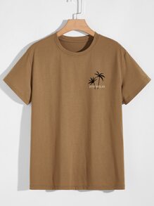 Guys Letter Tropical Graphic Tee