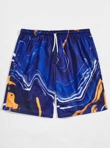 Guys Marble Print Shorts