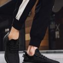 Guys Mesh Panel Lace-up Front Sneakers