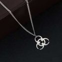 Guys Metal Pendant Chain Necklace